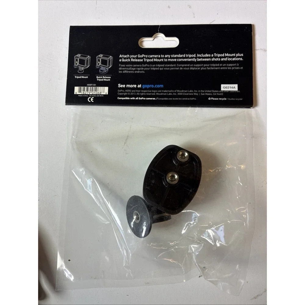 GoPro Mic Stand Mount ABQRM-001 Black for Hero 2 3 3+ 4 Cameras